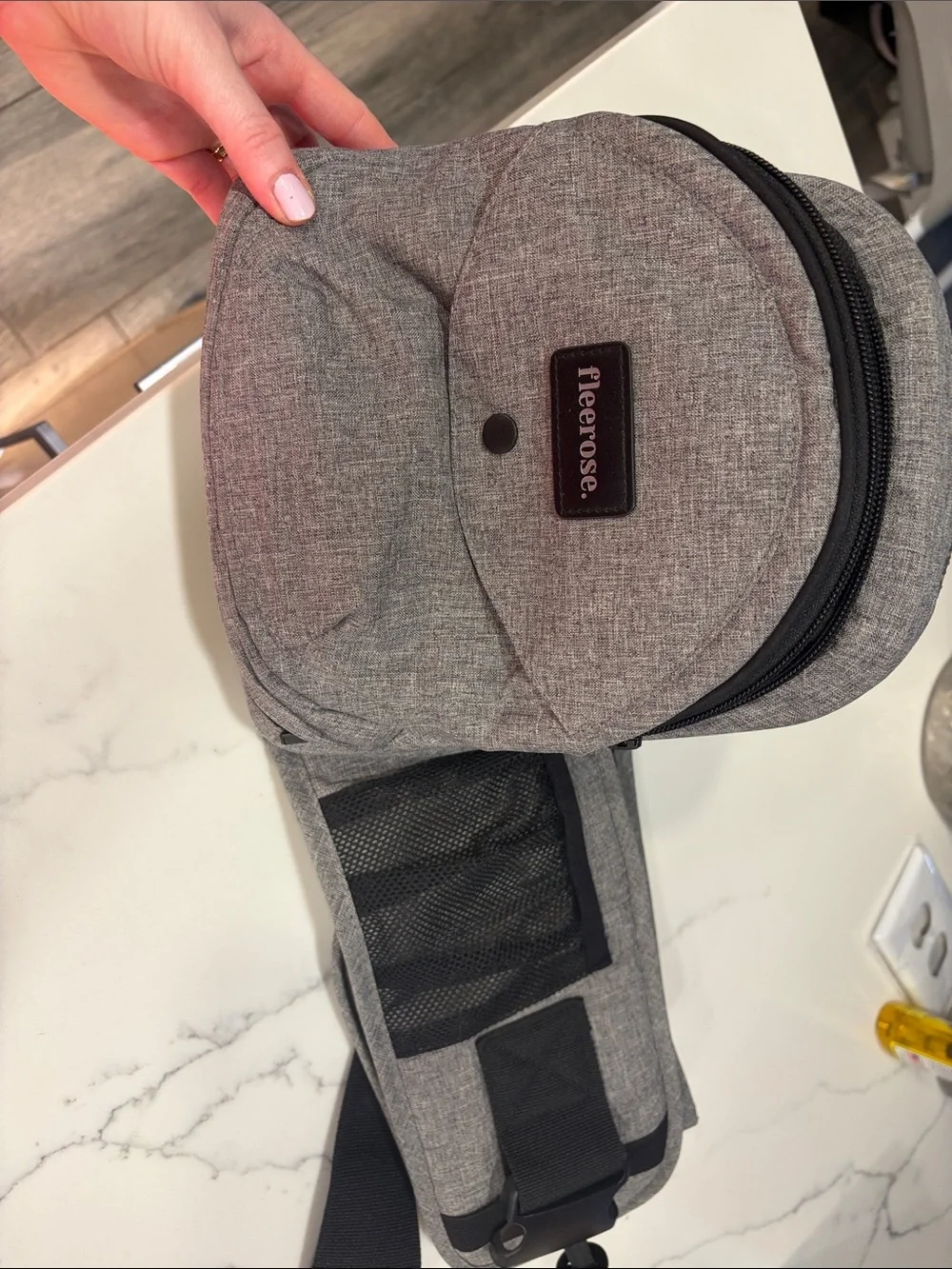 Gray baby belt hip Carrier